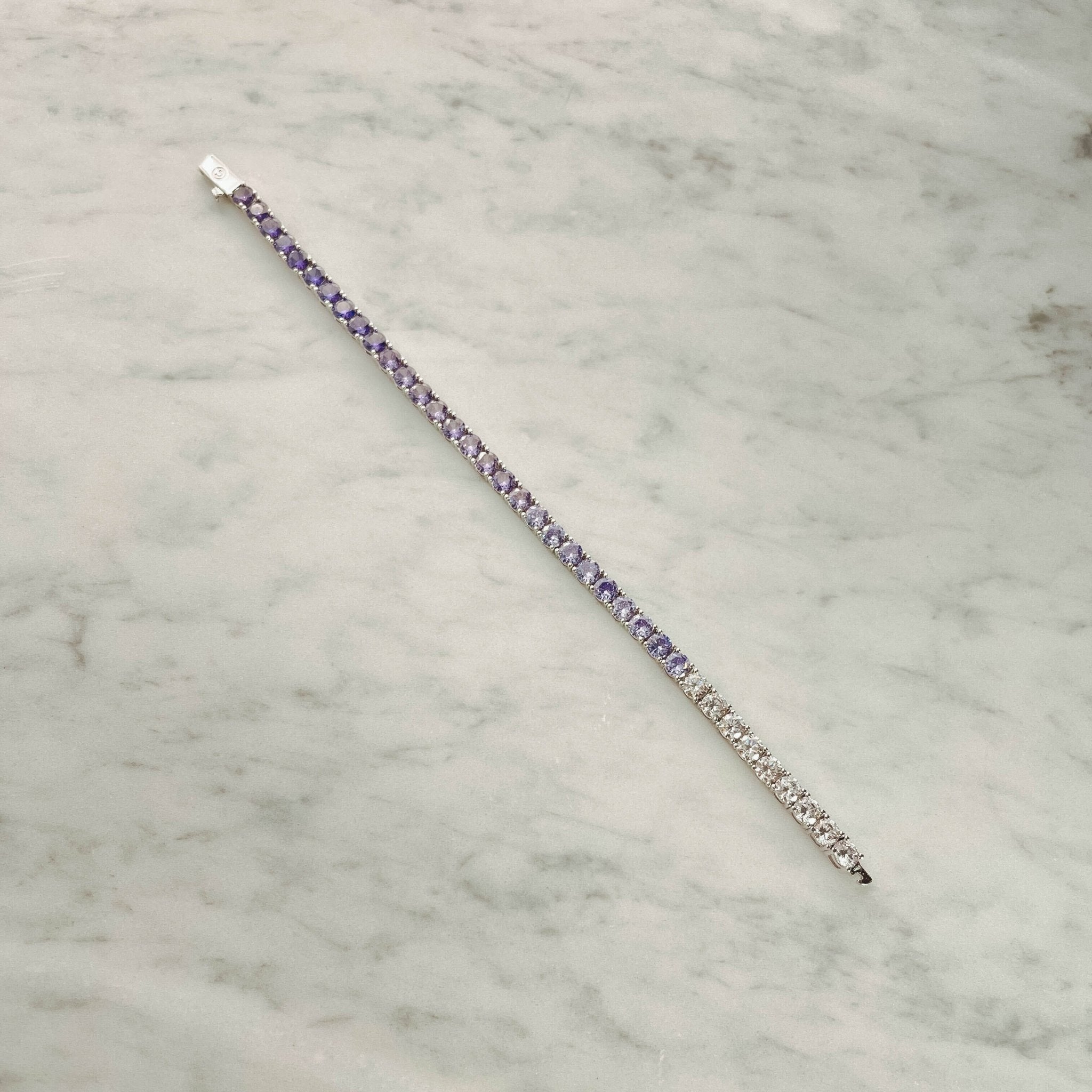 5mm Tennis Bracelet - Lilac Graduated - Cernucci